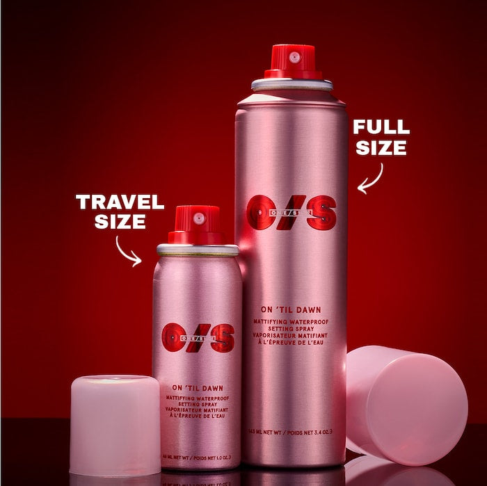 Preorder - On 'Til Dawn Mattifying Waterproof Setting Spray Big & Bitty Duo - One Size