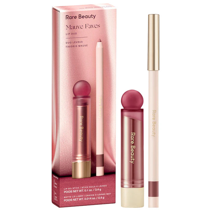 Preorder - Mauve Faves Lip Duo Makeup Gift Set - Rare Beauty
