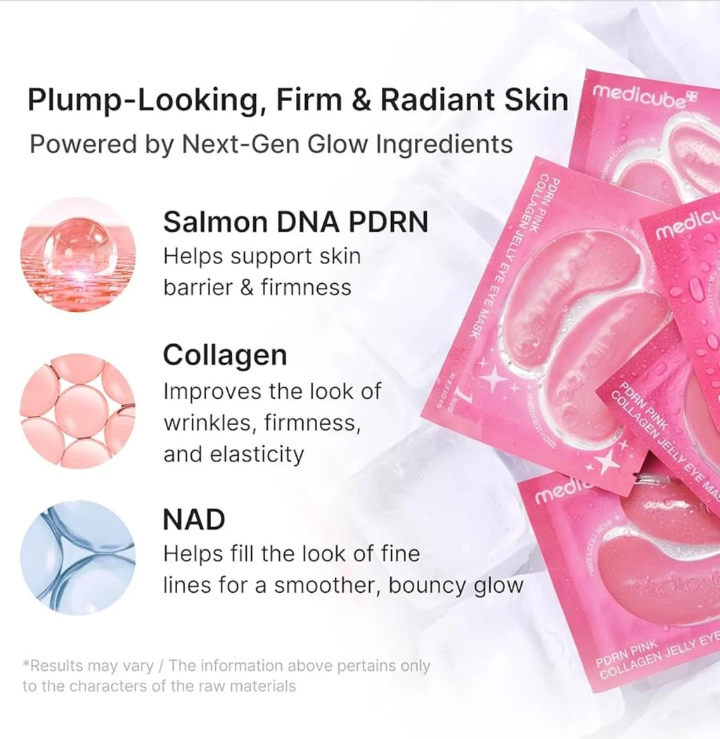 PDRN Pink Collagen Jelly Eye Mask - medicube