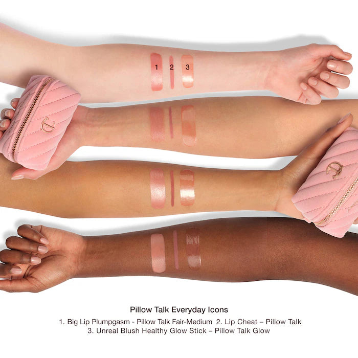 Preorder - Pillow Talk Everyday Icons Lip & Cheek Makeup Gift Set - Charlotte Tilbury