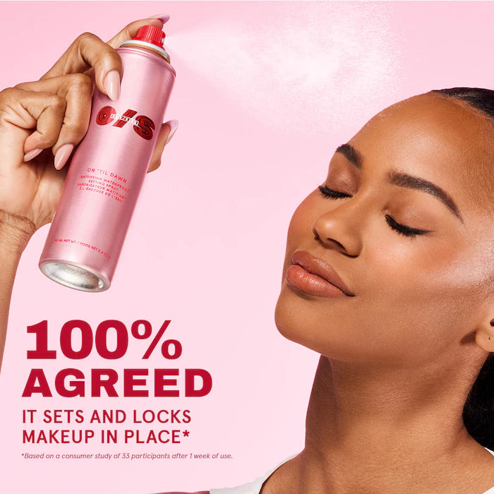 Preorder - On 'Til Dawn Mattifying Waterproof Setting Spray Big & Bitty Duo - One Size