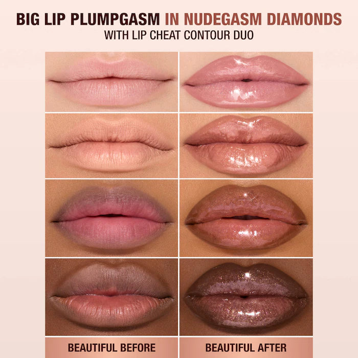Preorder - Mini Big Lip Plumpgasm Plumping Lip Gloss Trio Makeup Gift Set - Charlotte Tilbury
