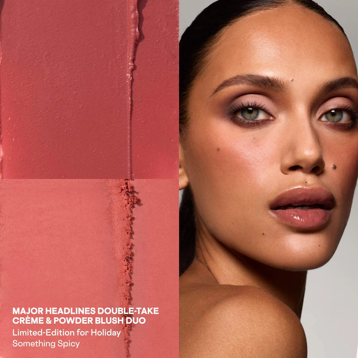 Preorder - Major Headlines Double-Take Crème & Powder Blush Duo & Lip Balm Makeup Gift Set - Patrick Ta