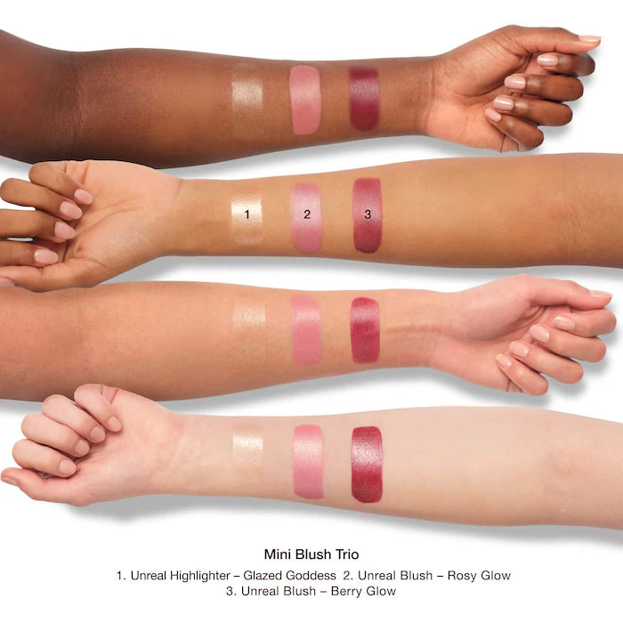 Preorder - Mini Unreal Blush + Glow Trio - Charlotte Tilbury