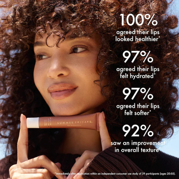 Lip Butter Balm Treatment for Hydration + Nourishing Shine - Summer Friday