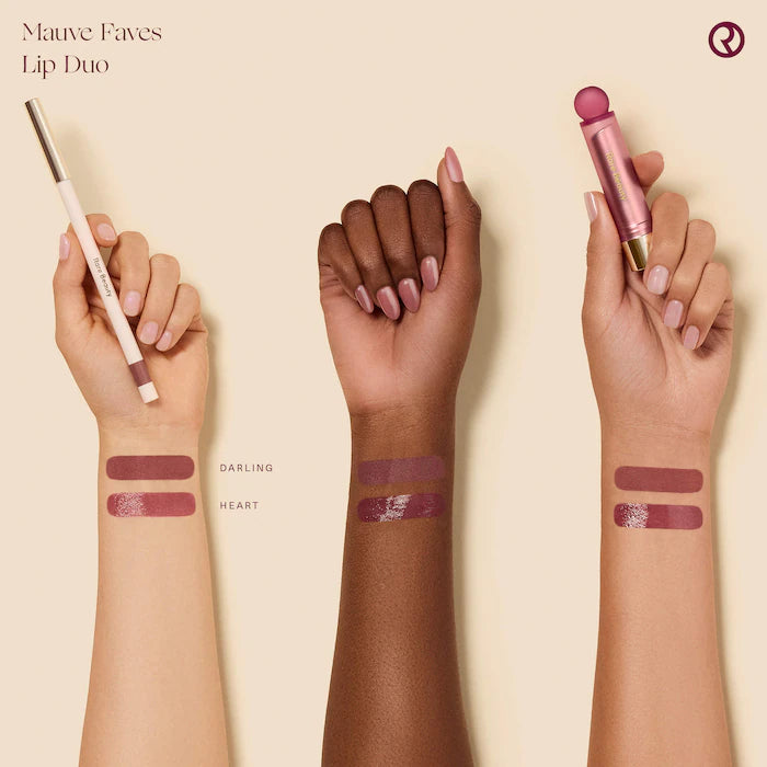 Preorder - Mauve Faves Lip Duo Makeup Gift Set - Rare Beauty