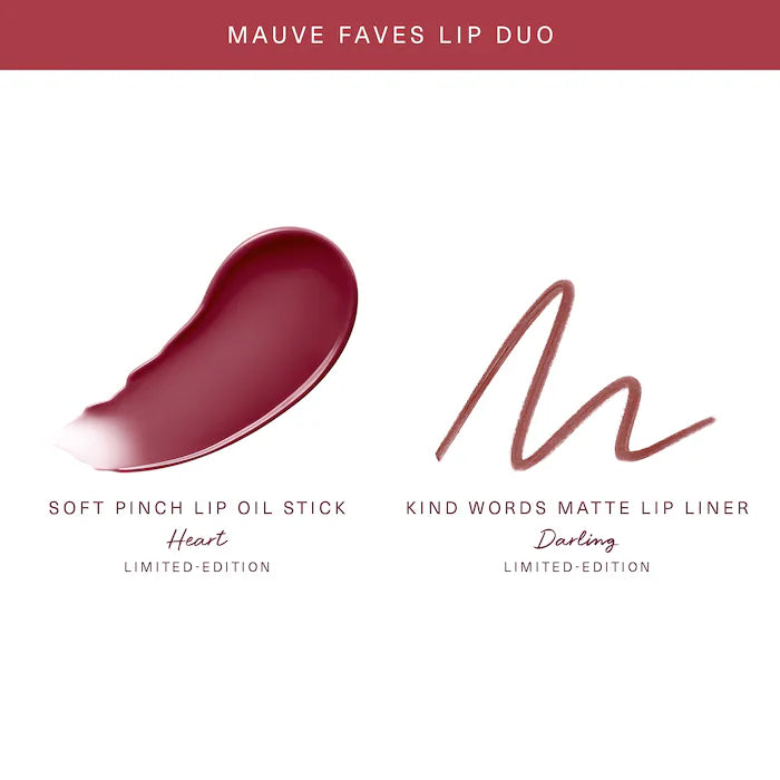 Preorder - Mauve Faves Lip Duo Makeup Gift Set - Rare Beauty