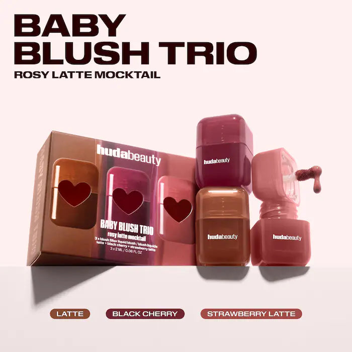 Preorder - Mini Blush Mocktail Trio Gift Set - Huda Beauty