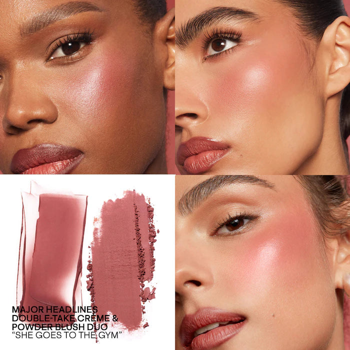 Mini Major Headlines Double-Take Crème & Powder Blush Duo - Patrick Ta