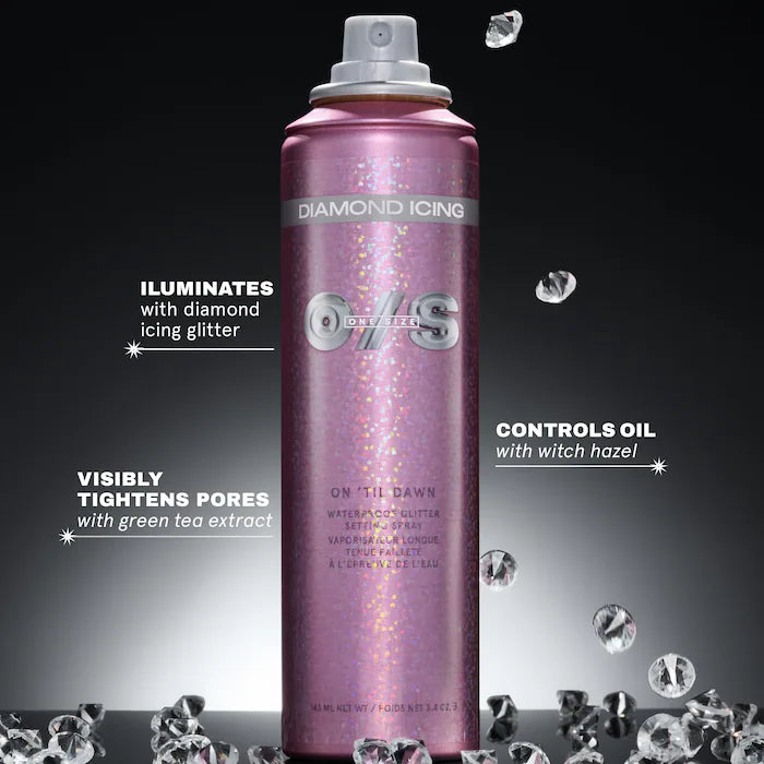 Preorder - On 'Til Dawn Diamond Icing Glitter Waterproof Setting Spray - One Size