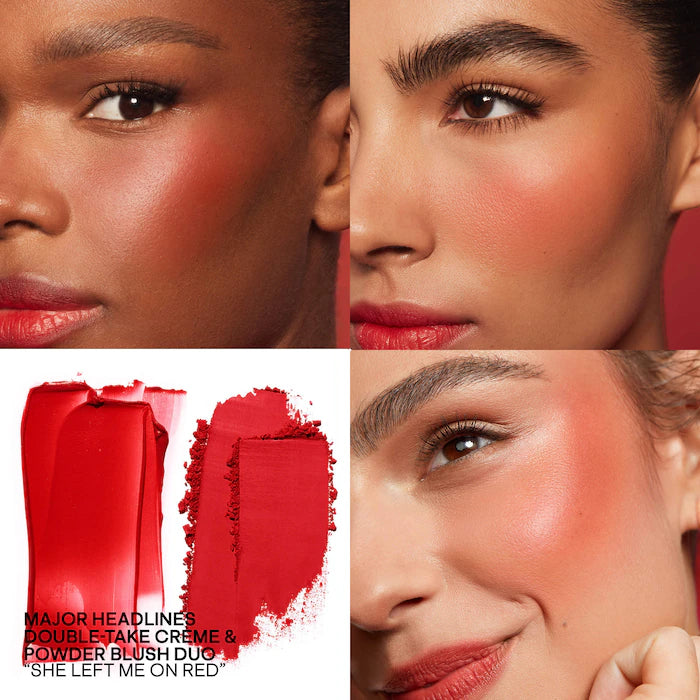 Mini Major Headlines Double-Take Crème & Powder Blush Duo - Patrick Ta
