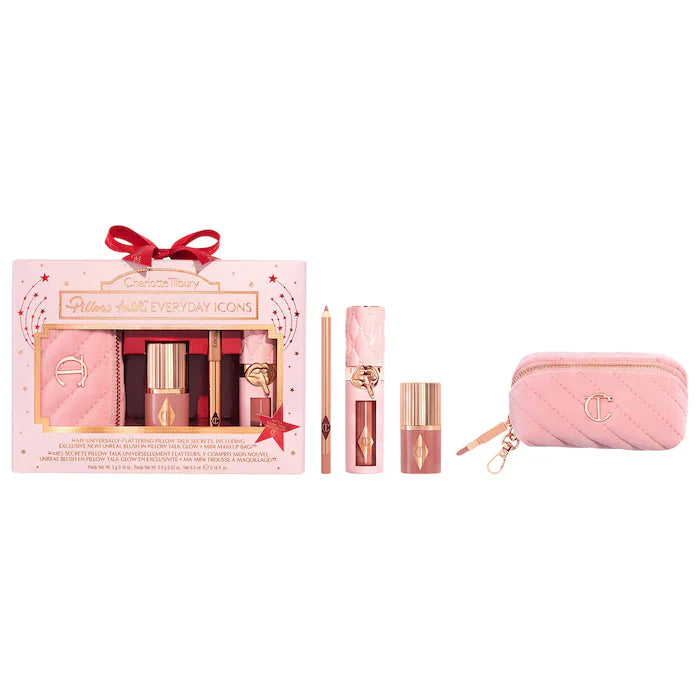 Preorder - Pillow Talk Everyday Icons Lip & Cheek Makeup Gift Set - Charlotte Tilbury