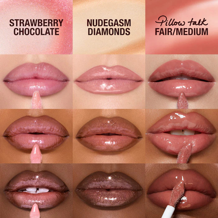 Preorder - Mini Big Lip Plumpgasm Plumping Lip Gloss Trio Makeup Gift Set - Charlotte Tilbury